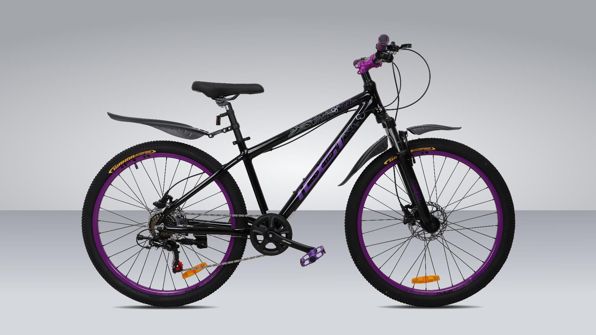 IDGI JOKER 26 чёрно-фиолетовый Оборудование: SHIMANO, Гидравлика